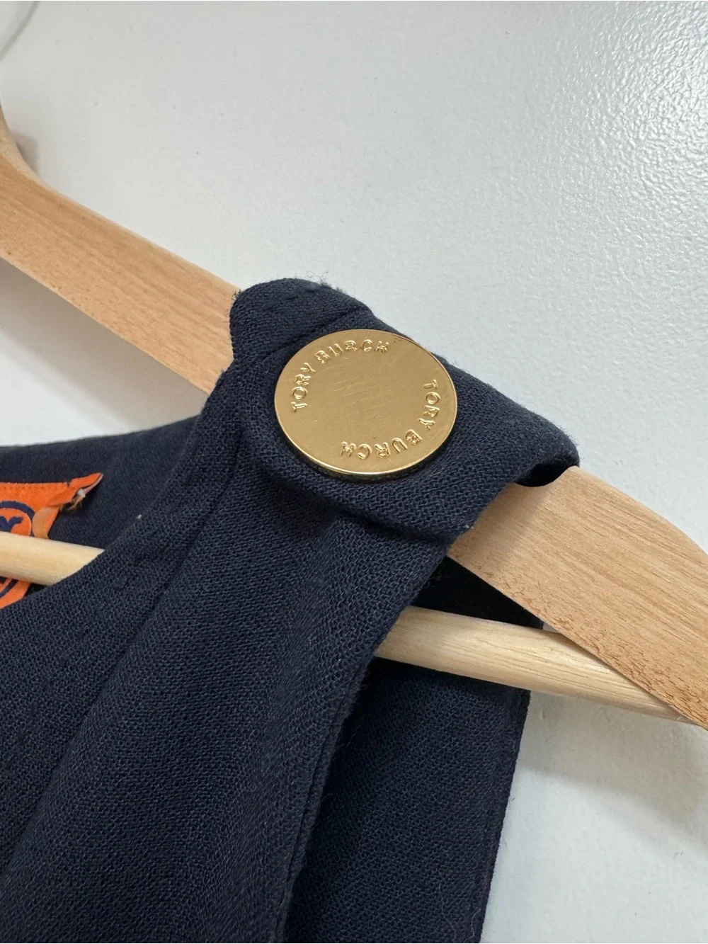 Tory Burch Boat Neck Wool Blend Sheath Dress Women Size 4 Navy Preppy Nautical